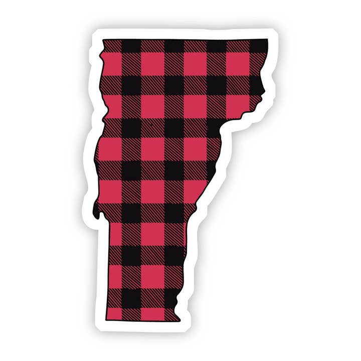Vermont Flannel Sticker for wholesale by Big Moods