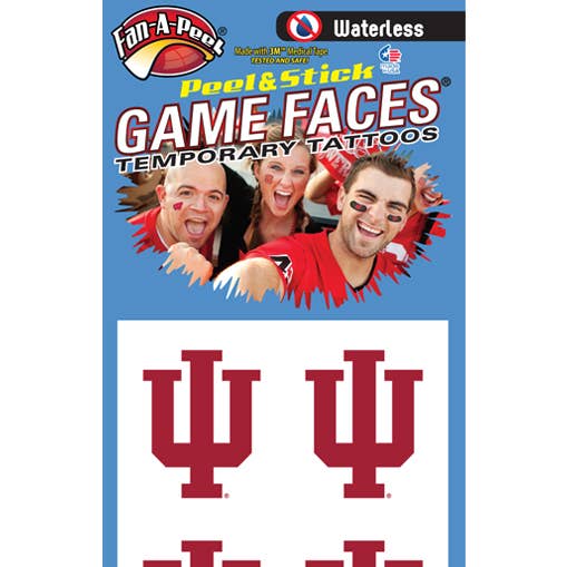 Indiana Game Faces® Tatuagens Temporárias por atacado de Fanapeel / Gamefaces