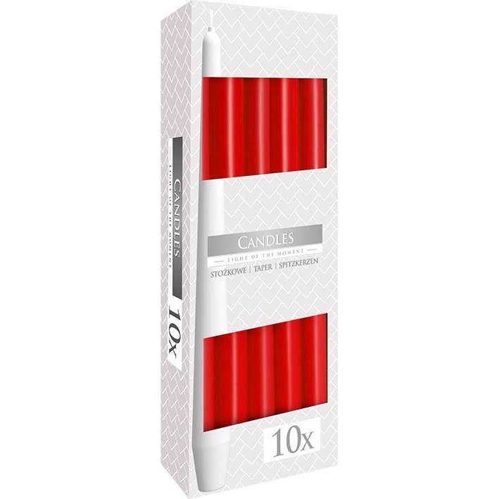 Red Castiçal Candle 24cm (3 pcs) for wholesale by Esoterica Arte