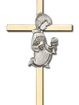 Communion Girl Wall Cross for wholesale by Tony’s Jewelry