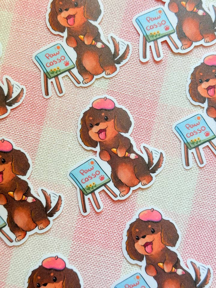 Pawcasso | Vinyl Sticker for wholesale by AnnaFloof