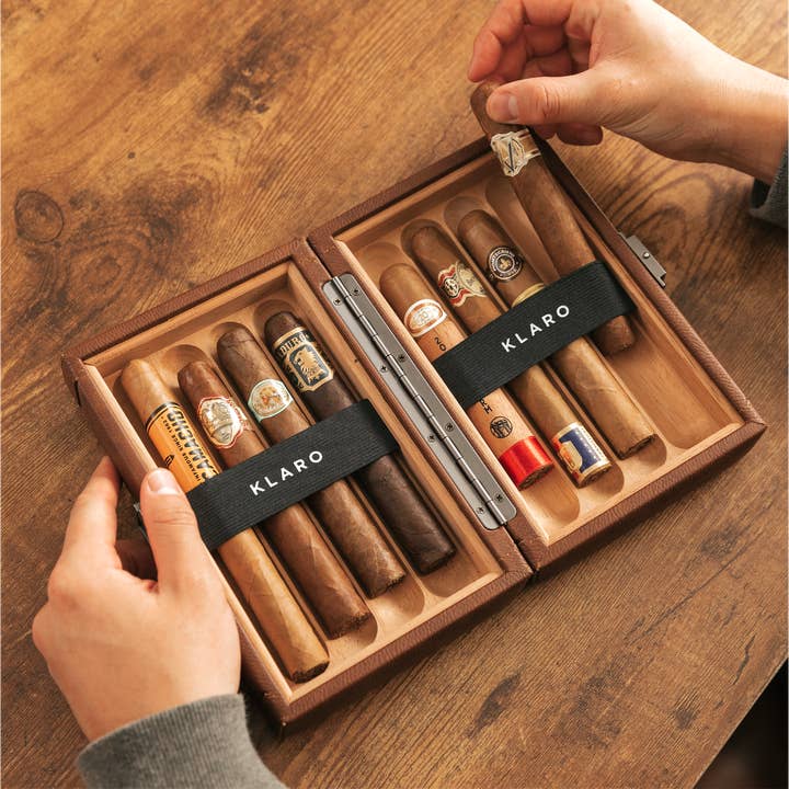 Case Elegance - Vente Boîtes à cigares/accessoires pour cigares - Étui de voyage Maxwell pour 8 cigares