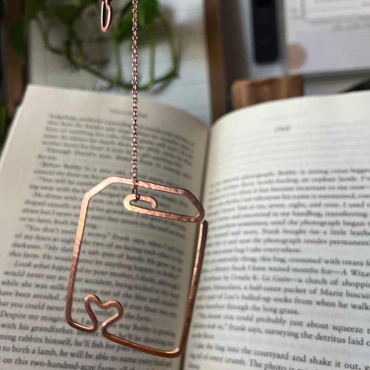 Copper Deflections - Wholesale Bookmark - Handmade Tea Bag Bookmark6