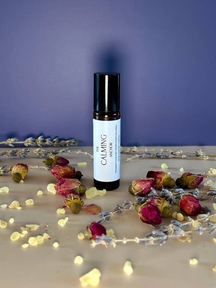 Calm Pulse Point Rollerball (non-pregnancy blend) for wholesale by Take Five Aromatherapy Anchors