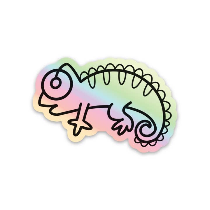 LoLo Pond - Wholesale Sticker - CHAMELEON - holographic vinyl sticker1