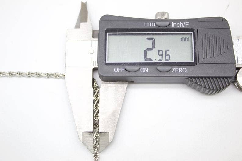 MIA Jewelry - Vendita all'ingrosso Bracciali a catena e a maglie - Bracciale a catena in corda d'oro da 2,96 mm riempito in oro 18 carati (I42)2