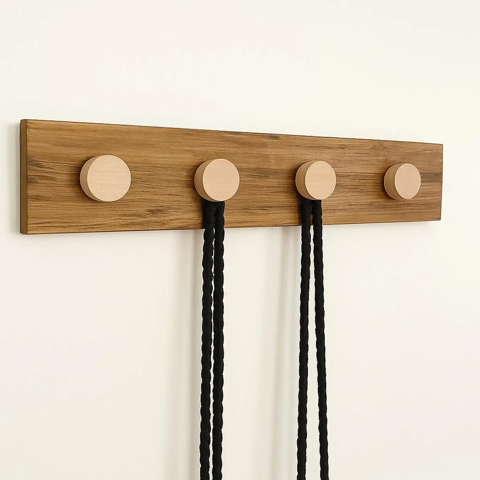 Atelier HM Design - Wholesale Wall Hook - Bathroom wall hook, natural wood holder, 20 inches3