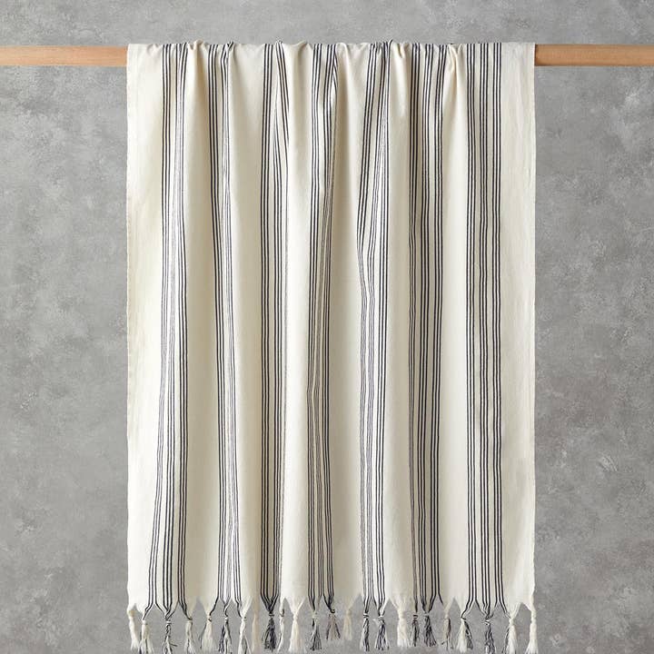 Striped Turkish Towel, Pure Cotton, Peshtemal Hammam Towel for wholesale by Buld&Co.