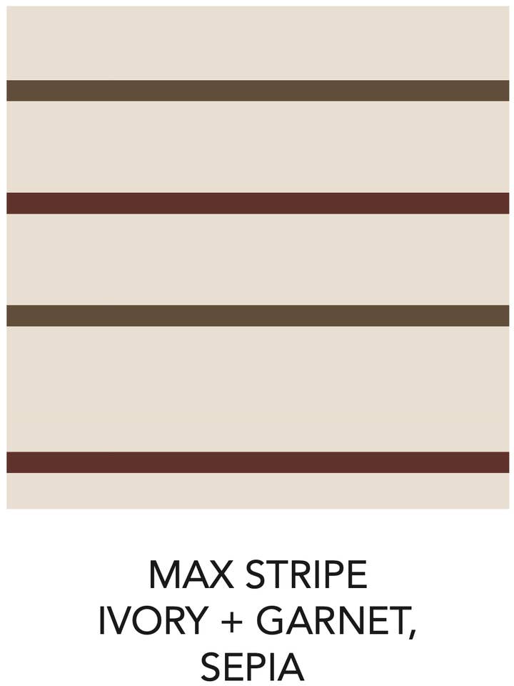 Colored Organics - Wholesale T-Shirt - Kids - Reef Henley Crew Neck Tee - Max Stripe / Garnet + Sepia