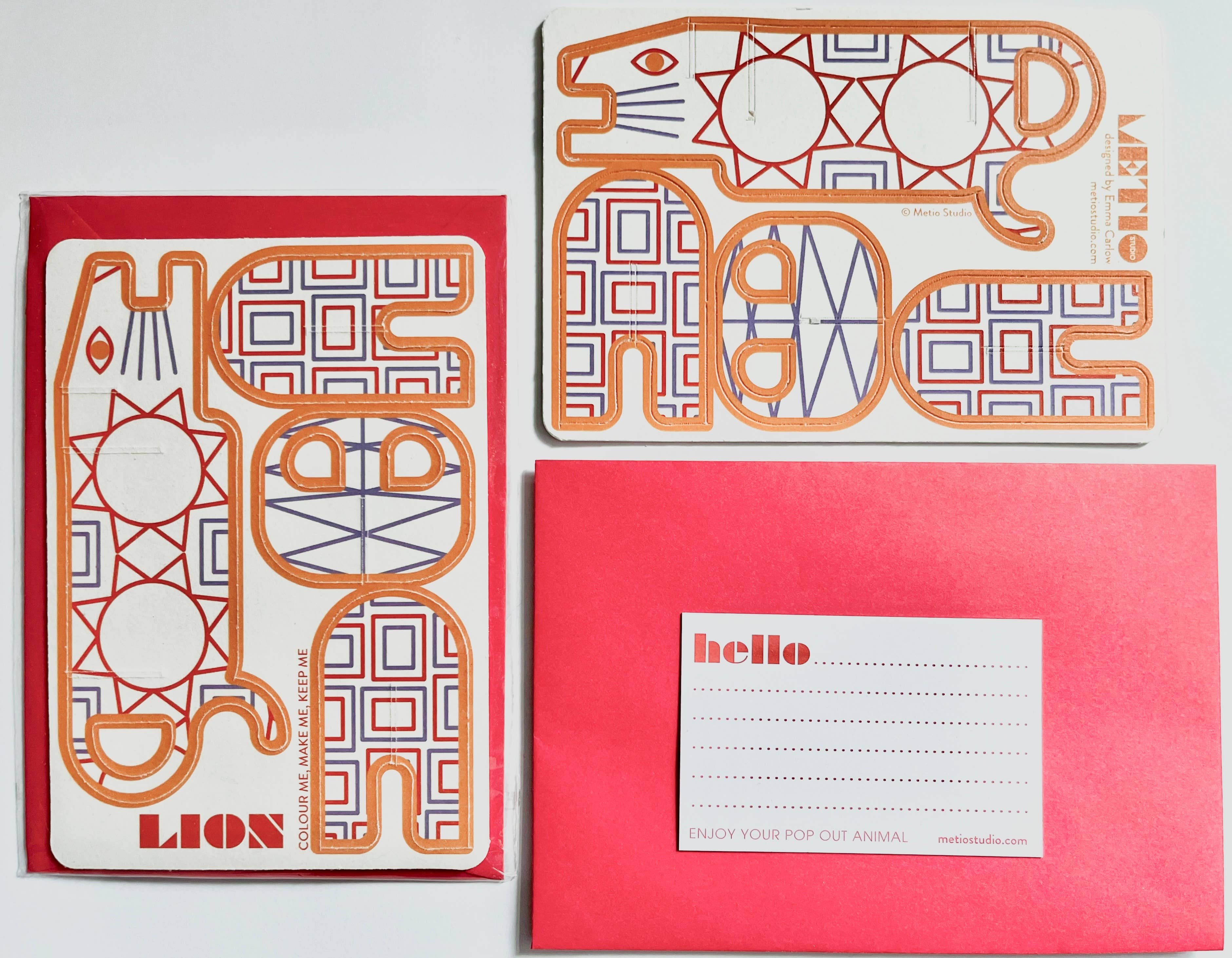 Metio Studio – Postal por atacado – Postais de Animais1