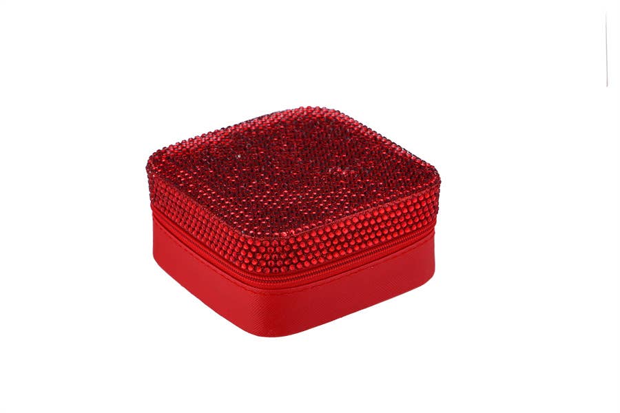 Nima Accessories Inc - Wholesale Jewelry Box/Organizer - Ladies Rhinestone Multi Compartment Jewelry Box6