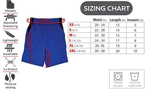 I-Wear Brands - Wholesale Athletic Shorts - Kids - Boy's Basketball Shorts With Pockets10