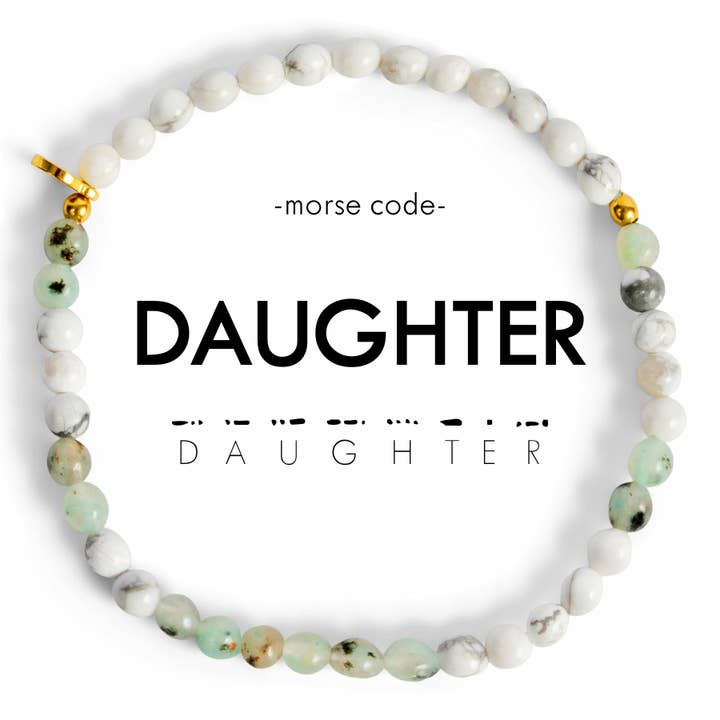 ETHICGOODS - Wholesale Beaded Bracelet - Morse Code Bracelet | DAUGHTER