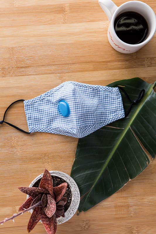 Leto Accessories - Wholesale Protective Face Mask/Shield - Checkered Mask With Colored Filter16