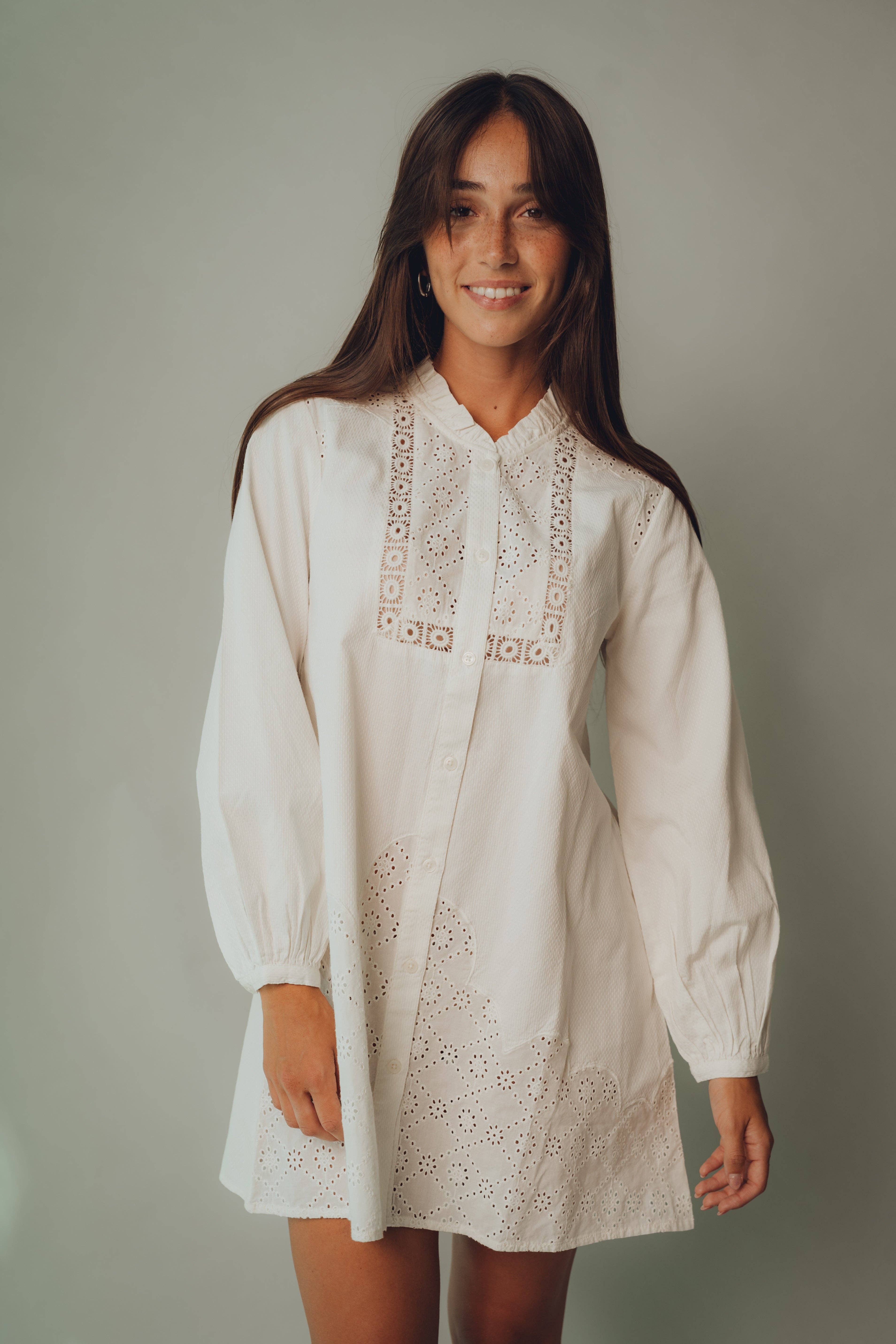 Kapda Casa - Wholesale Dress - Women's - Vestido Corto Clarice - Vestido Corto Bordados4