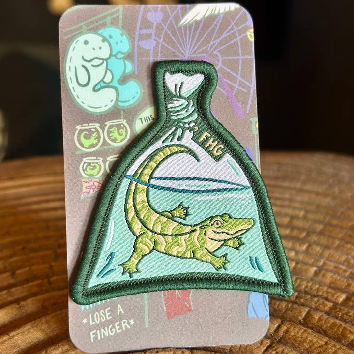 Freehand Goods - Wholesale Patch - Gift Shop Gator Woven Patch