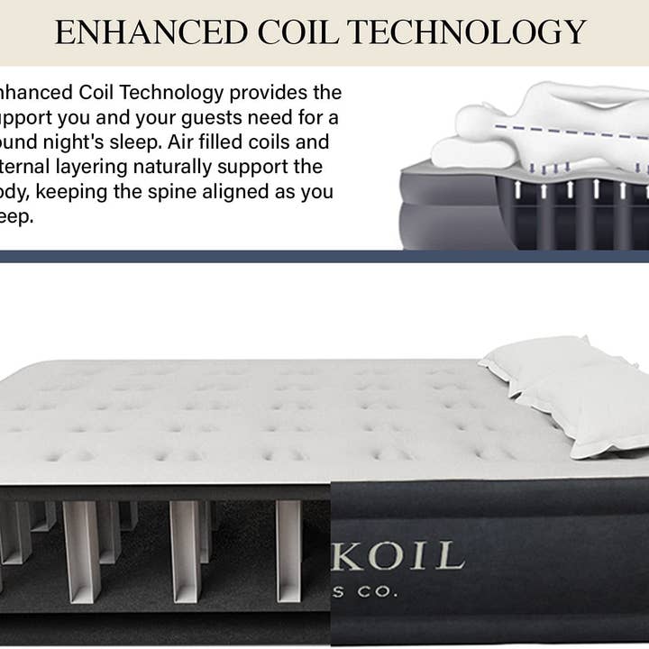 Black Queen Air Mattress, 20 Inch, Built-In Pump, Waterproof for wholesale on Faire