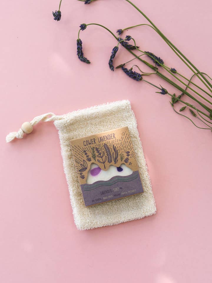 Lavender Soap & Scrub Set | Made in Wales, eco for wholesale by Gower Lavender