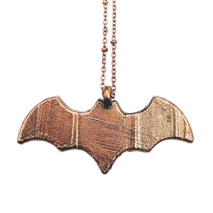 MergingMetals – Großhandel Kette mit Anhänger/Charm – Fledermaus-Halskette aus Moss Achat5