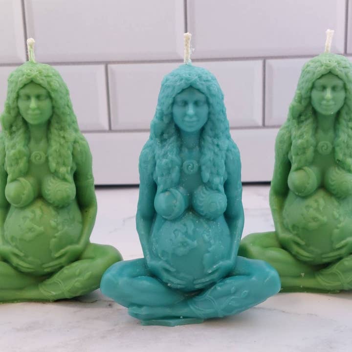 Millennial Gaia Mother Earth candle for wholesale by Twisted Candle Company