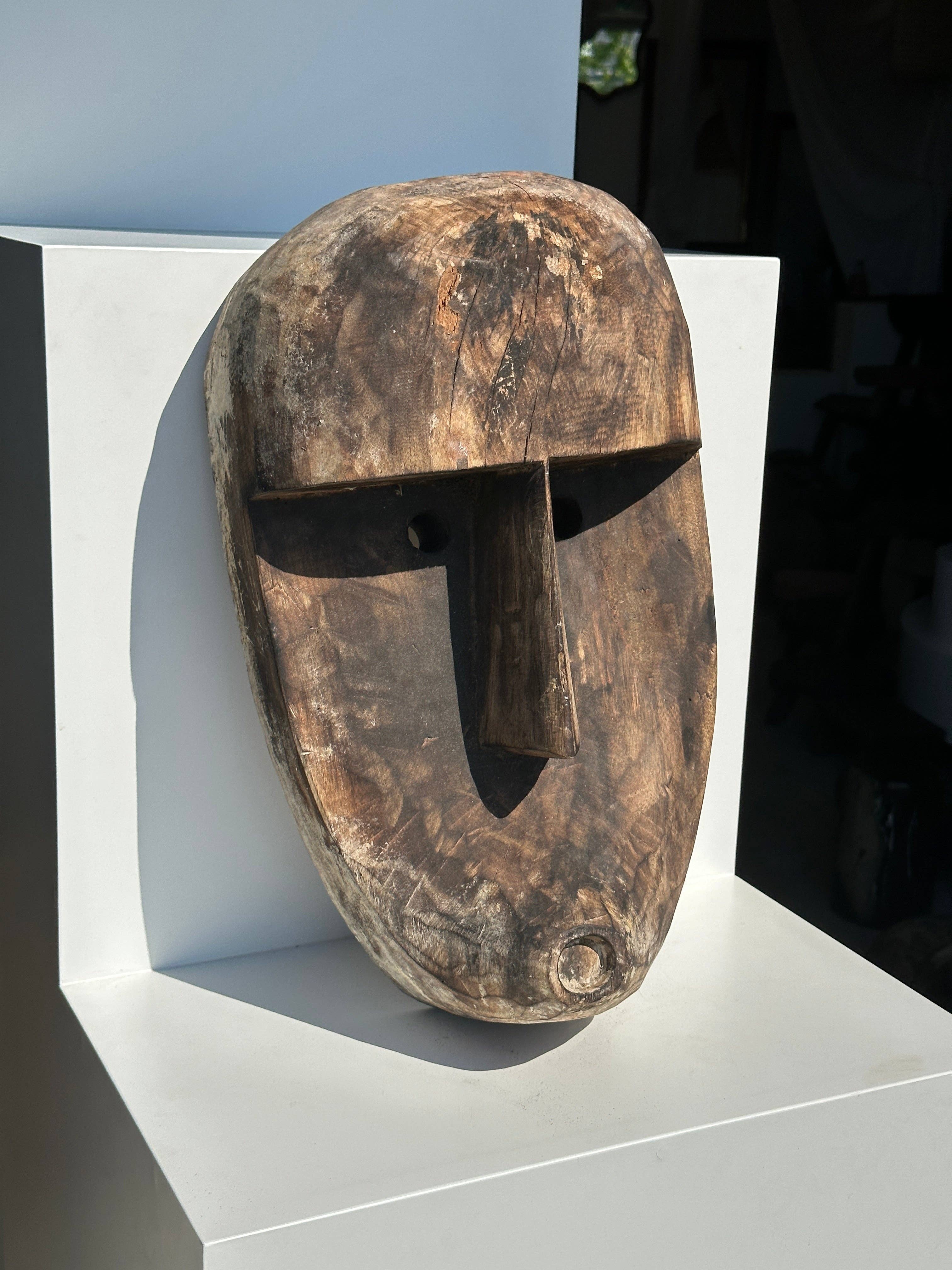 Office Objets – wholesale Skulptur – Stor Timor-mask i patinerat trä, höjd ca 50 cm (3 stycken)8