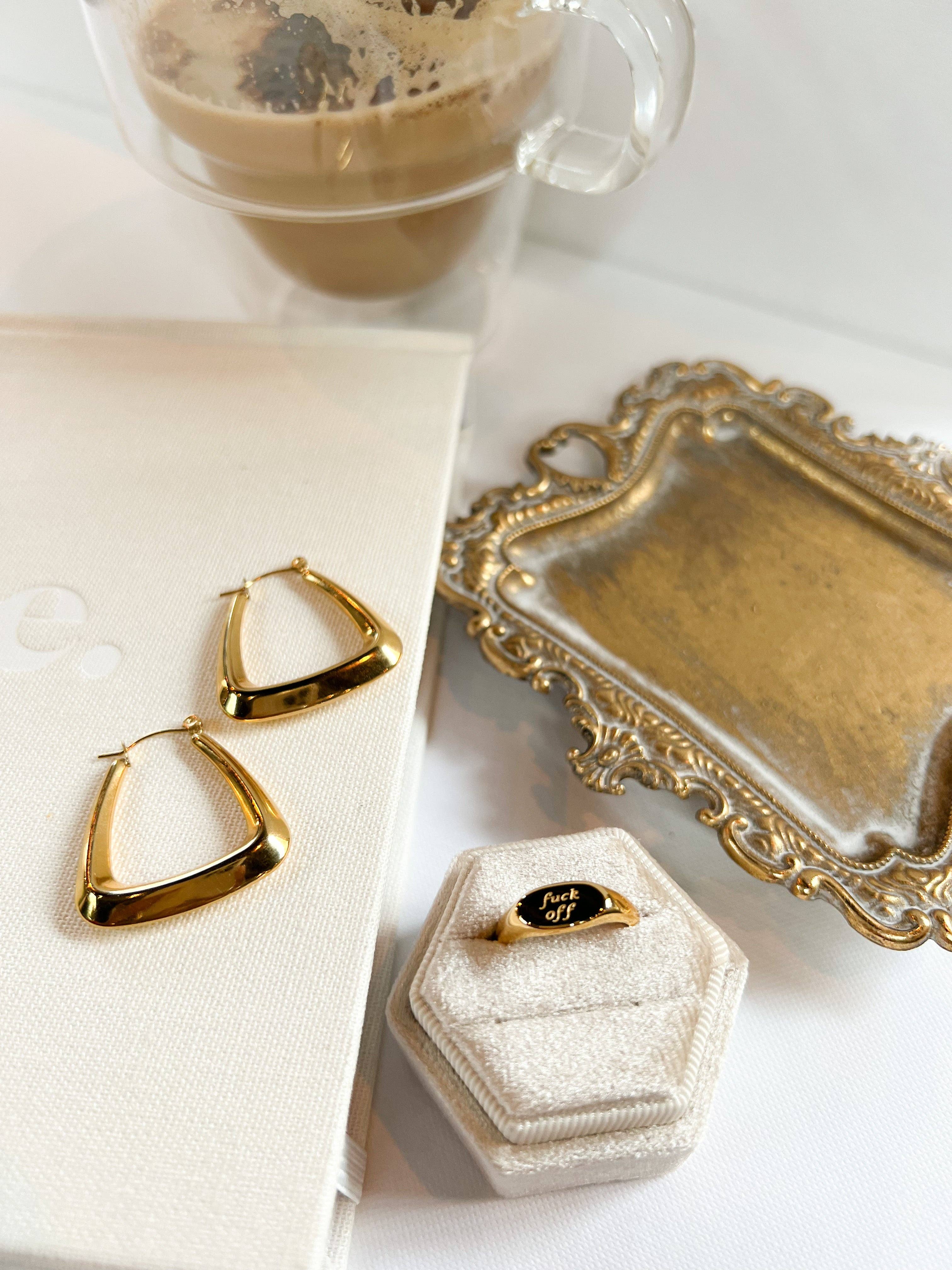 24th & Gold - Wholesale Band/Stacked Ring - F*ck Off Ring8