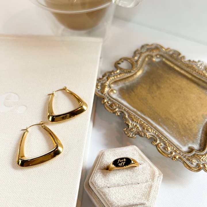 24th & Gold - Wholesale Band/Stacked Ring - F*ck Off Ring8