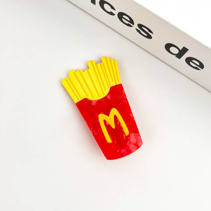 TheDivaSoap - Wholesale Hair Clip - Women's - Fun & Stylish Coke Fries Duckbill Clip, Eco-friendly Claw1
