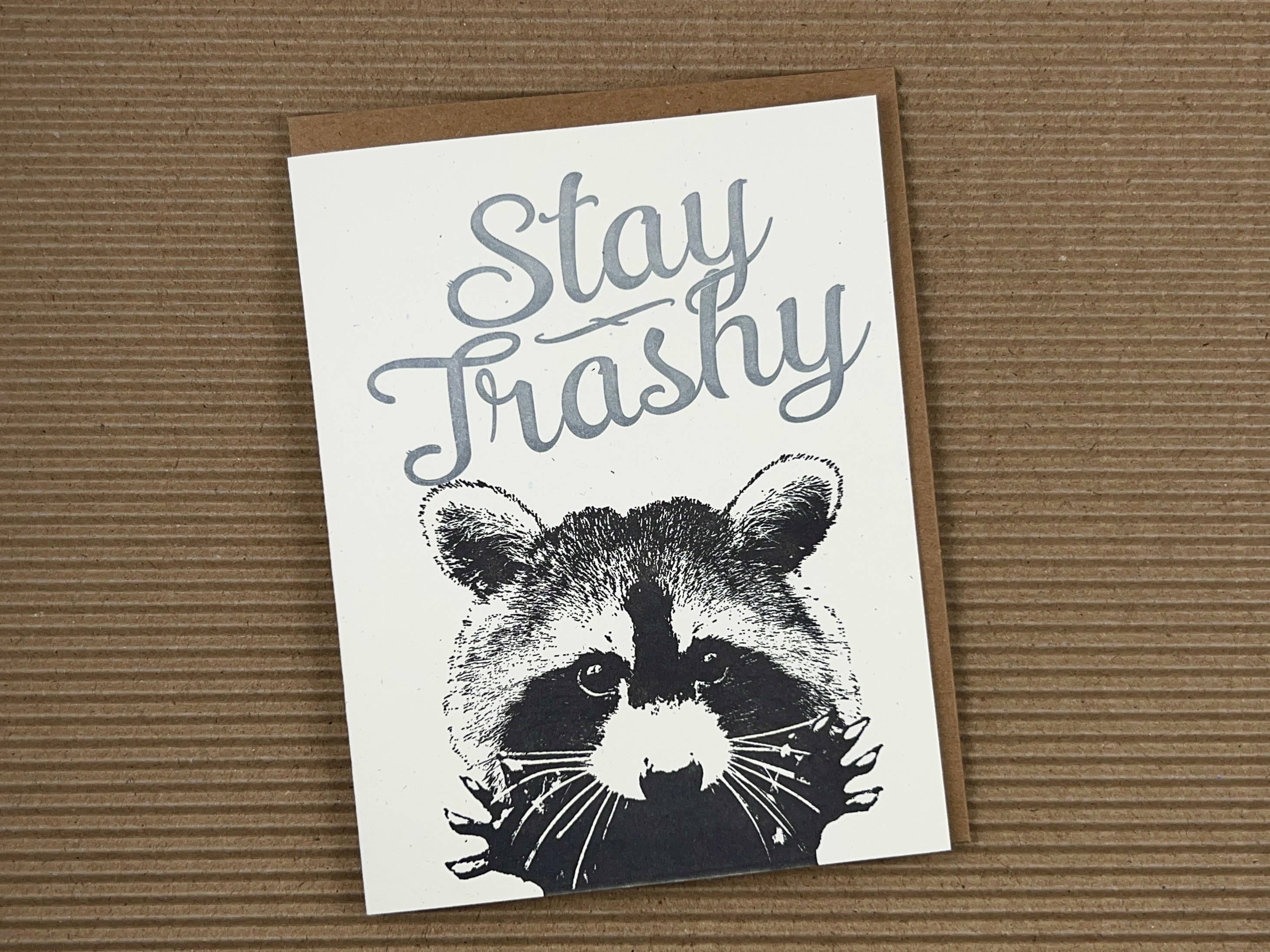 Guttersnipe Press Greetings - Wholesale Gewone wenskaart - Stay Trashy Card1