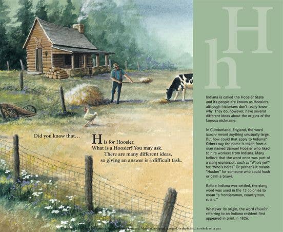 Sleeping Bear Press - Vente Livre – enfant - H comme Hoosier : Un abécédaire illustré de l'Indiana2