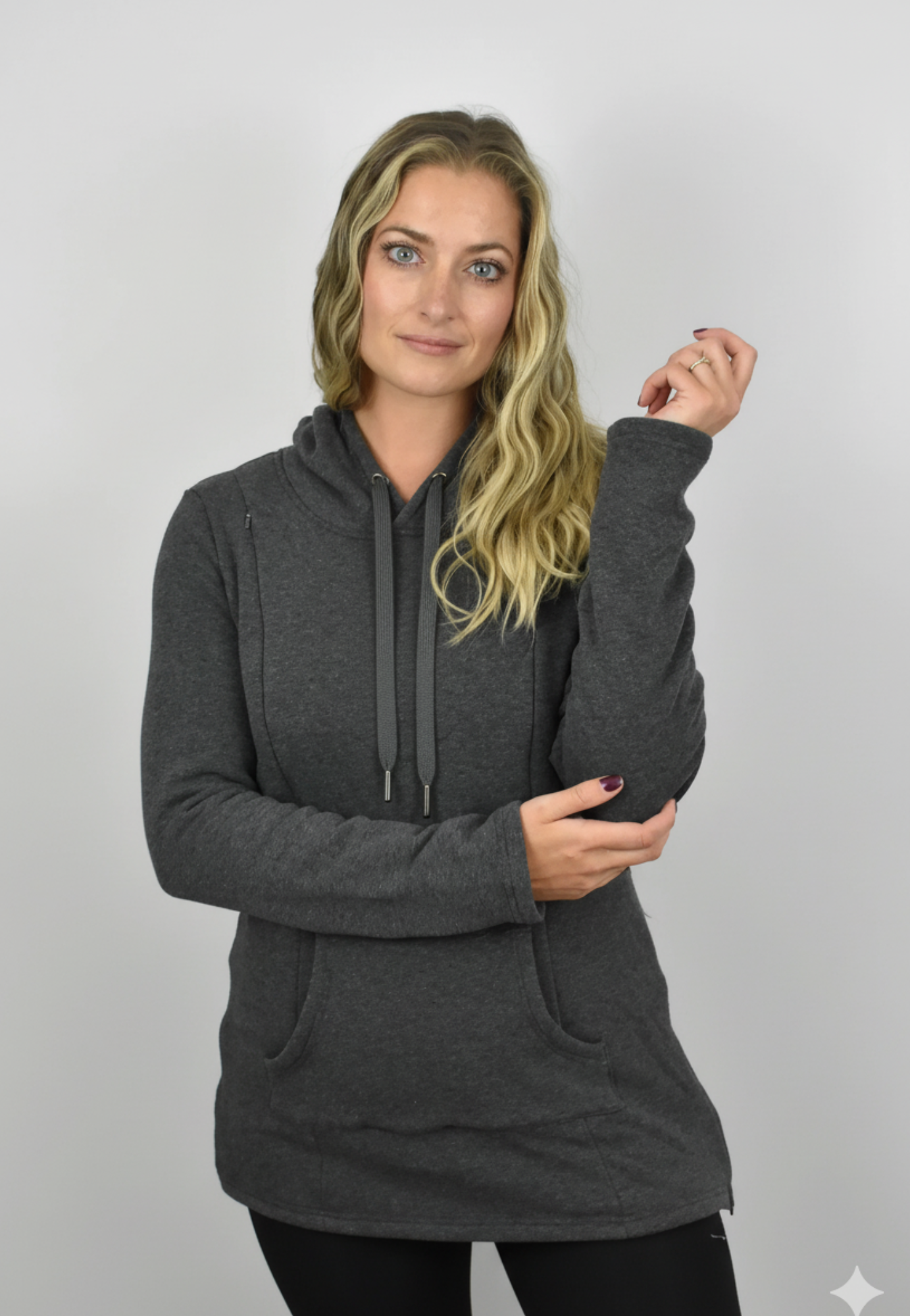 Ella Bella Maternity – wholesale Hoodie – Women's – Frankie Fleece Lined Maternity and Nursing Hoodie7