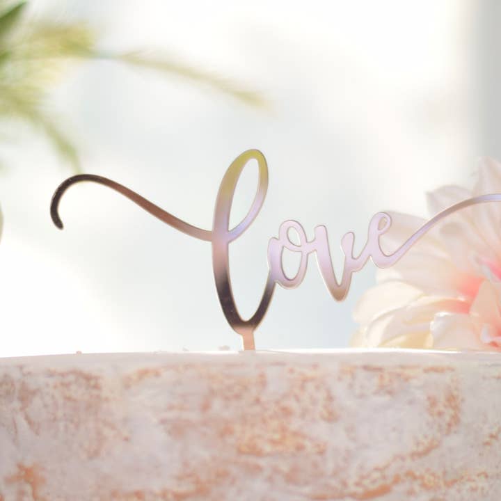 Kärlek Tårta Topper för wholesale av Sugar Crush Co