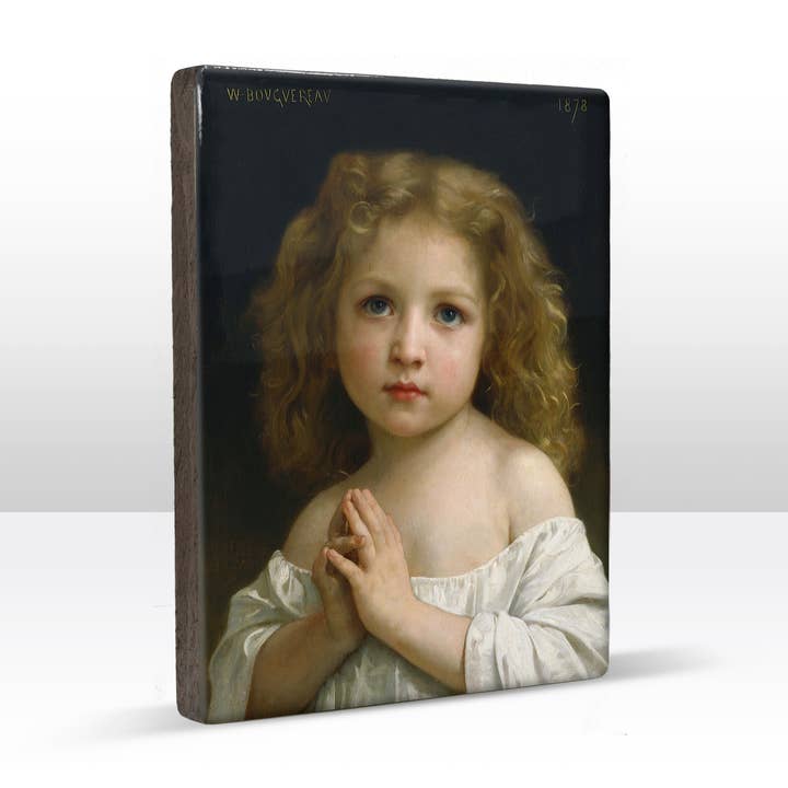Stampa laccata, Bambina - William Adolphe Bouguereau per la vendita all'ingrosso da parte di Laqueprint