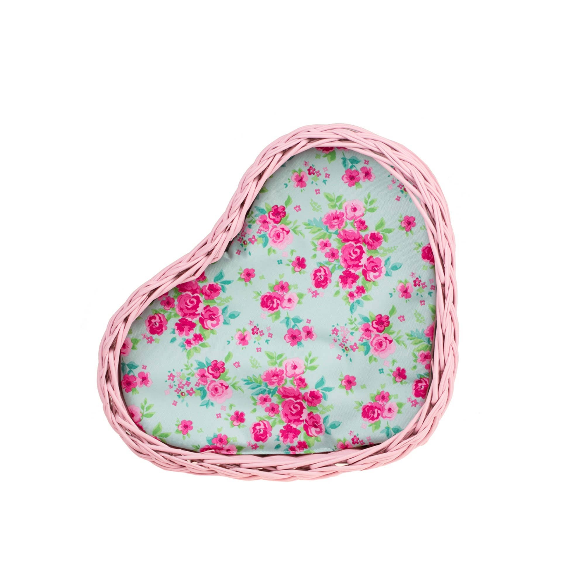 The Wicker Stories – wholesale Decorative tray – Painted Wicker Tray, Heart-Shaped Tray