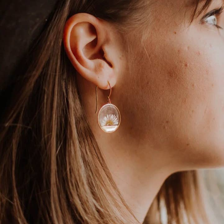 Seed & Soil Botanical Jewelry - Wholesale Hangende/ronde oorbellen - Horizon oorbellen2