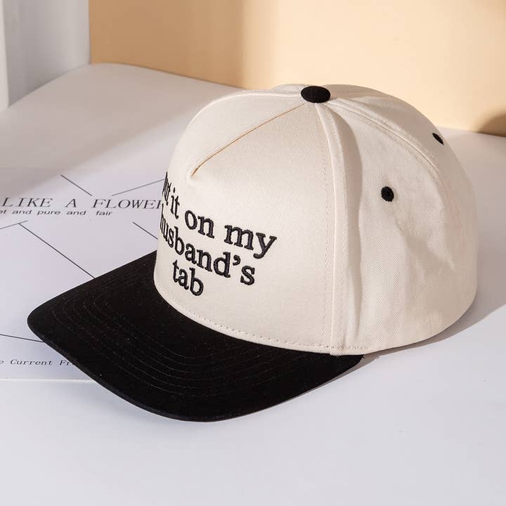 Sensibling Corp. - Wholesale Baseball Cap - Women's - PUT IT ON MY HUSBANDS TAB Embroidered Baseball Cap2