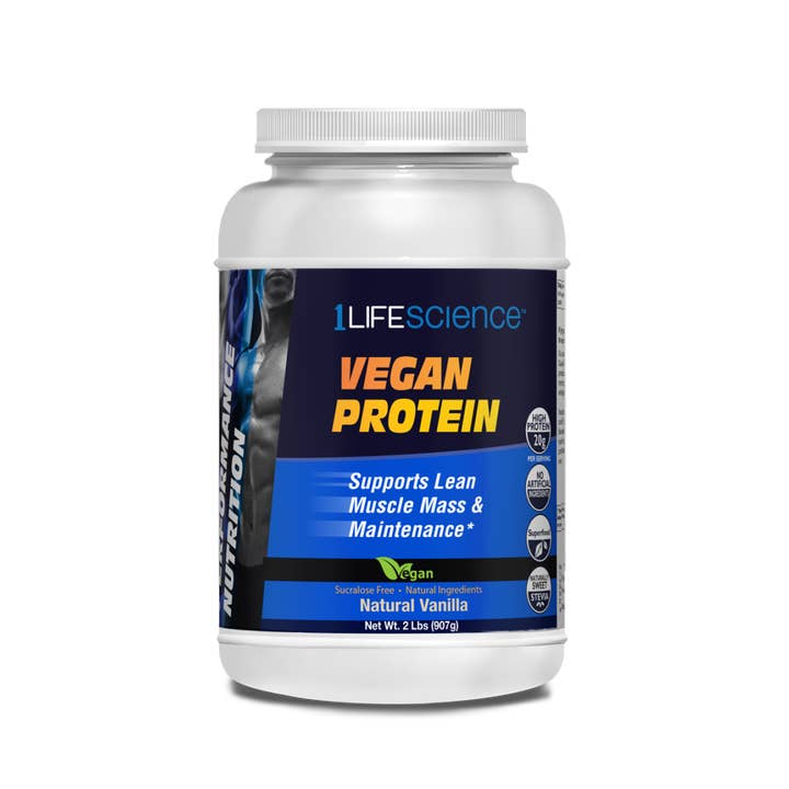 1 Life Science - Wholesale Protein/superfood powder - Vegan Protein Vanilla 2 lbs