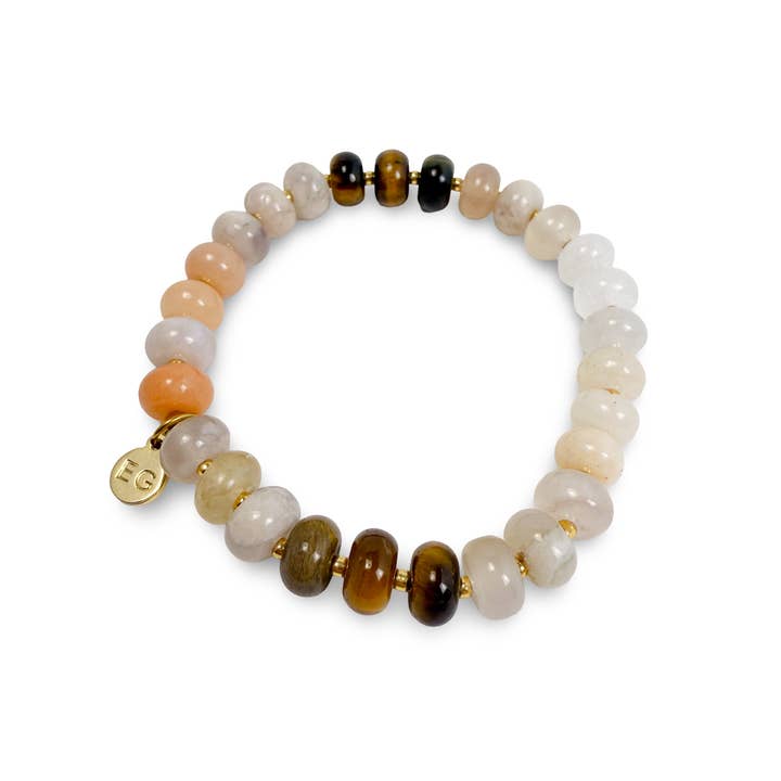 ETHICGOODS - Wholesale Beaded Bracelet - Sahara Rondelle Gemstone Beaded Bracelet1