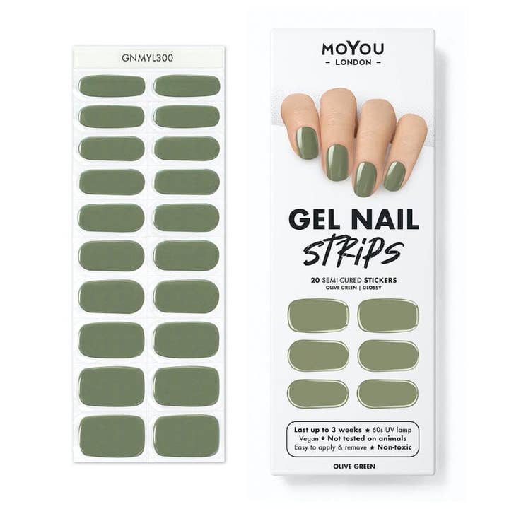 Gel Nail Strip ★ Olive Garden for wholesale by MoYou London