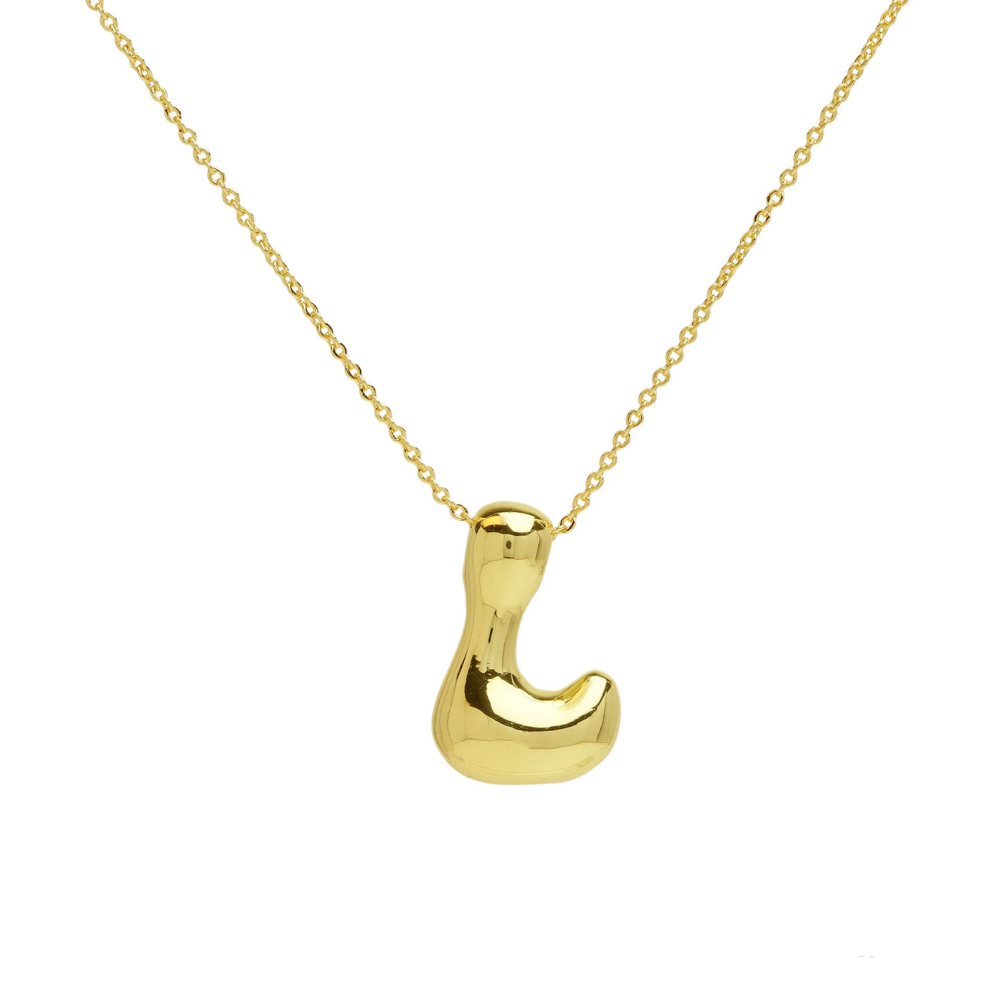 Savvy Bling – wholesale Pendant/charm necklace – Initial Waterdrop 18K Gold Necklace69