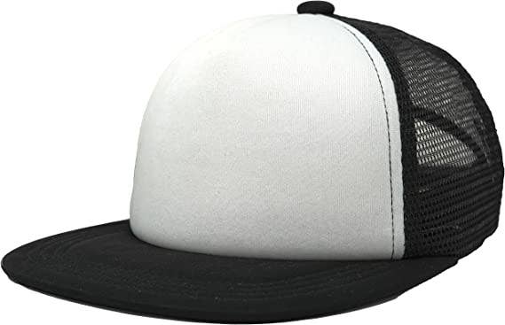 Funky Junque – Engroshandel Hue - Børn – Børn/Todd/Spædbarn Flad Brim Hat - Sort/Hvid0