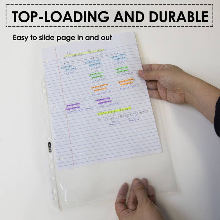 BAZIC Products - Wholesale Folders - Sheet Protectors Economy Weight Top Loading (100/Pack)