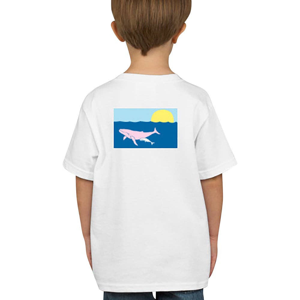White Humpback Whale T-Shirt - Short Sleeve, Kids for wholesale on Faire0