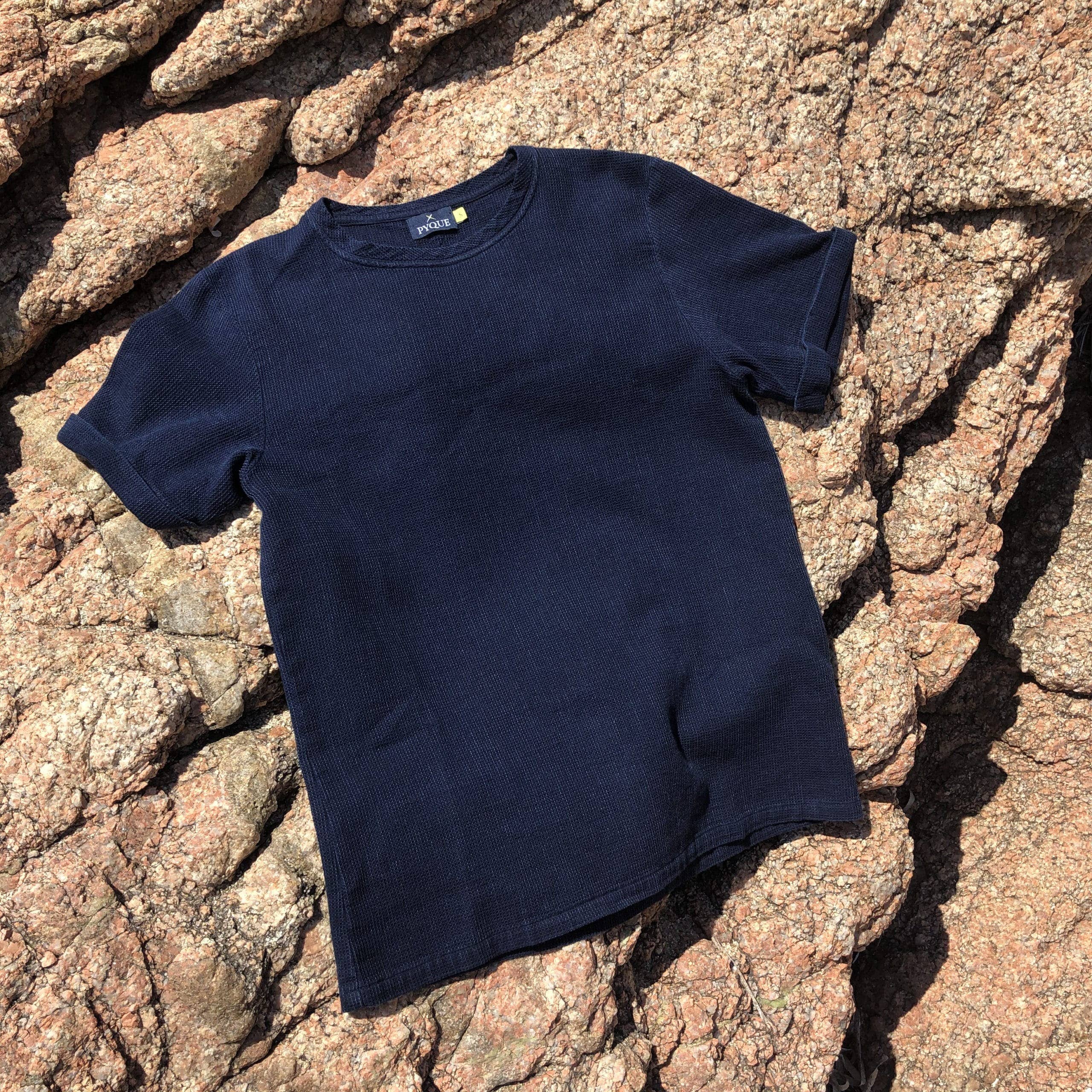 Pyque – wholesale T-shirt – Herr – Mörk indigoblå t-shirt i denim1