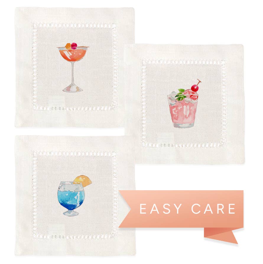 Jolitee – wholesale Dinner & cloth napkin – Cocktail Hemstitch Napkins2