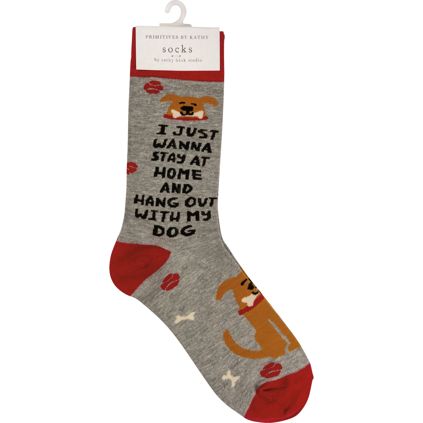 Primitives by Kathy - Wholesale Socks - Unisex - I Just Wanna Hang With My Dog Socks3