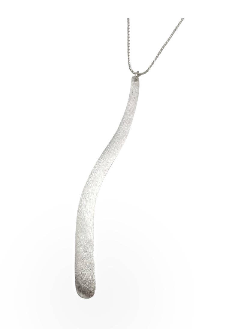 Gloria Mago - Vente Colliers à pendentif - Collier Onda plaqué argent avec chaîne de 40 cm2