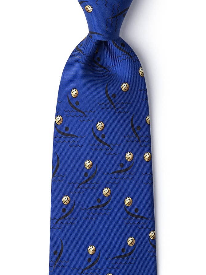 Water Polo- Jane Home Only Tie - Blue Microfiber for wholesale by Wild Ties