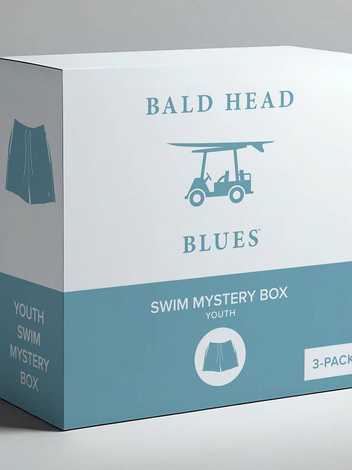 Youth Swim Mystery Box - 3 Pack for wholesale by Bald Head Blues