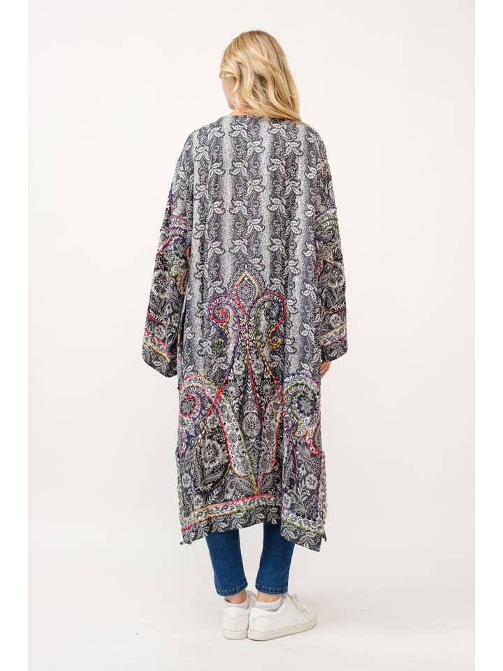 Raj Trading & Imports (USA) Inc. - Wholesale Kimono - Women's - Leni Embroidered Duster3